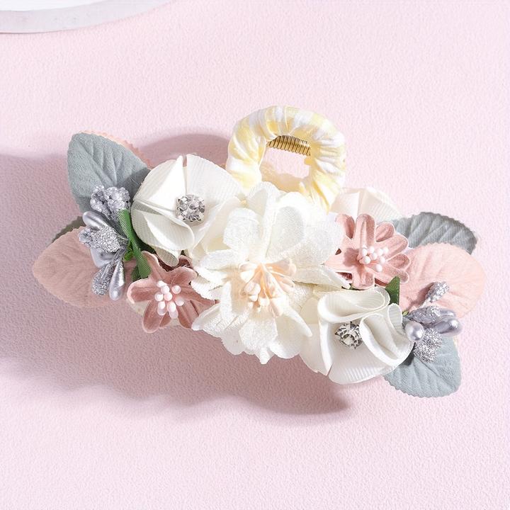 Actual product image Activity Board Elegante Blume Haar Kralle Clip, Harz Material, Einzelteil, florales Design, mittlere Grösse