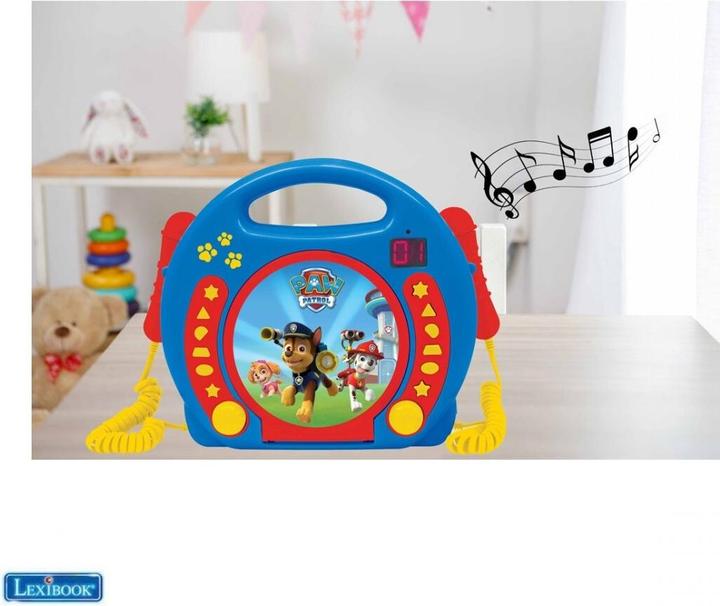 Actual product image Lexibook CD Player with Microphones Paw Patrol