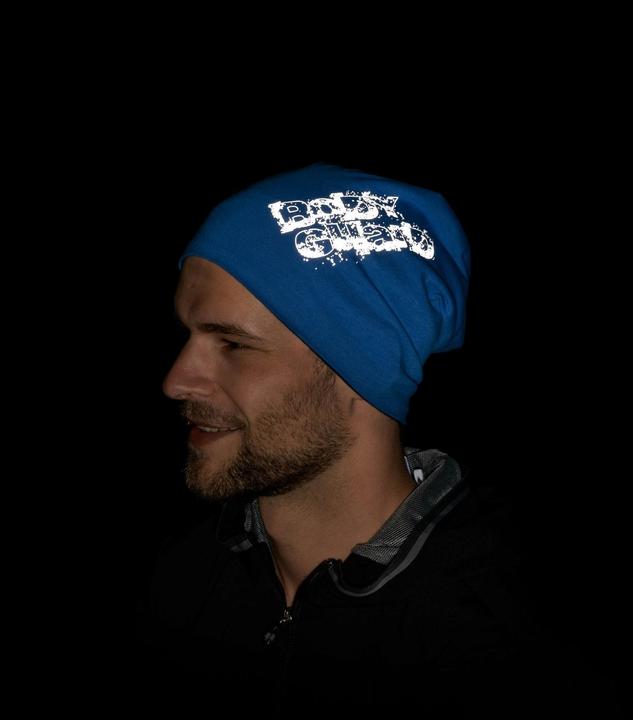 Produktbild SafetyMaker Wende Beanie reflektierend blau/silber