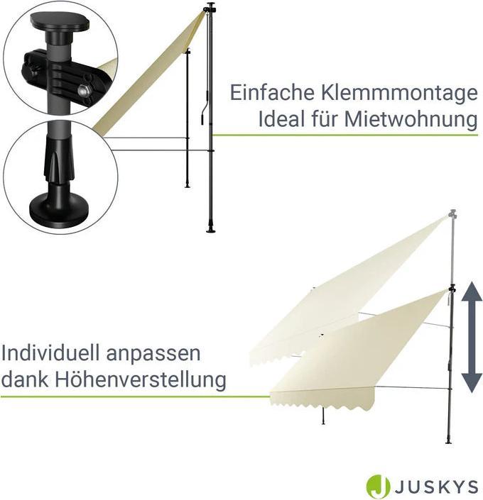 Produktbild Juskys Klemmmarkise Kapstadt (3.50 m)