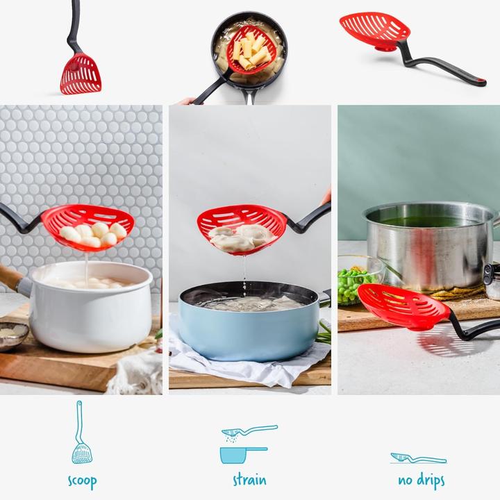 Actual product image DreamFarm Spoon strainer Large Lestrain Red
