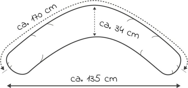 Immagine prodotto Theraline Cuscino per l'allattamento Cuscino per l'allattamento Dodo con imbottitura in microsfere, incluso (170 cm)