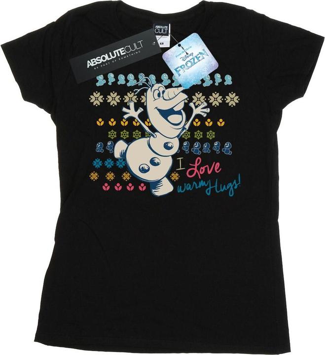 Immagine prodotto Disney Frozen I Love Warm Hugs Maglietta Donna (M)