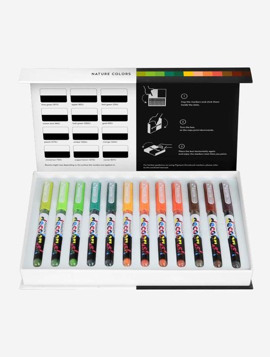 Produktbild Karin PIGMENT DECO BRUSH - Brush Marker (Nature, Mehrfarbig, 12 x)