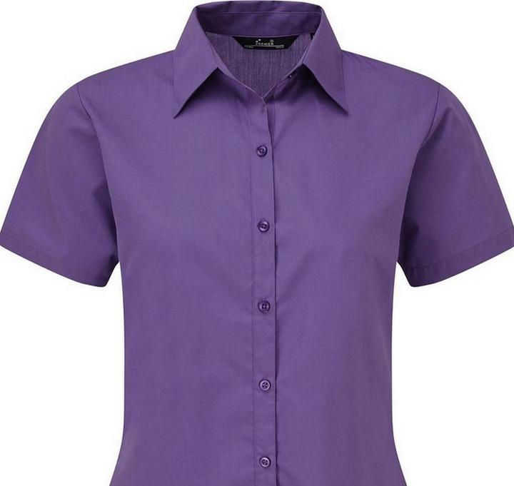 Produktbild Premier Kurzarm Popeline Bluse Arbeitshemd (54 D)