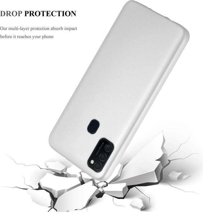 Actual product image Cadorabo TPU Matt Metallic Cover (Samsung Galaxy M30s, Samsung Galaxy M21)