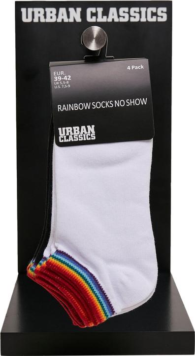 Immagine prodotto Urban Classics Calzini Arcobaleno No Show 4-Pack (confezione da 4, 35 - 38)