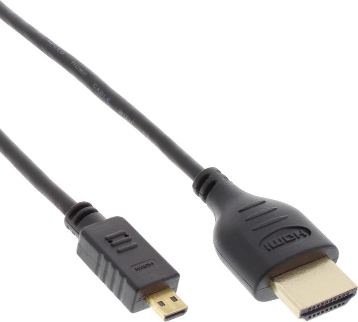 Produktbild InLine HDMI (Typ A) — micro HDMI (Typ D) (1 m, HDMI)