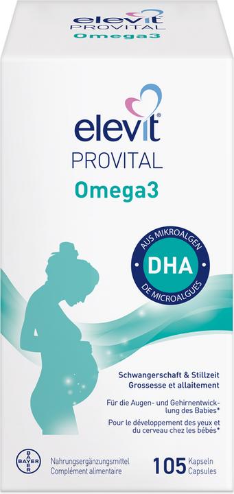 Produktbild Elevit Provital Omega3 (105 Stück, Kapseln, 132 g)