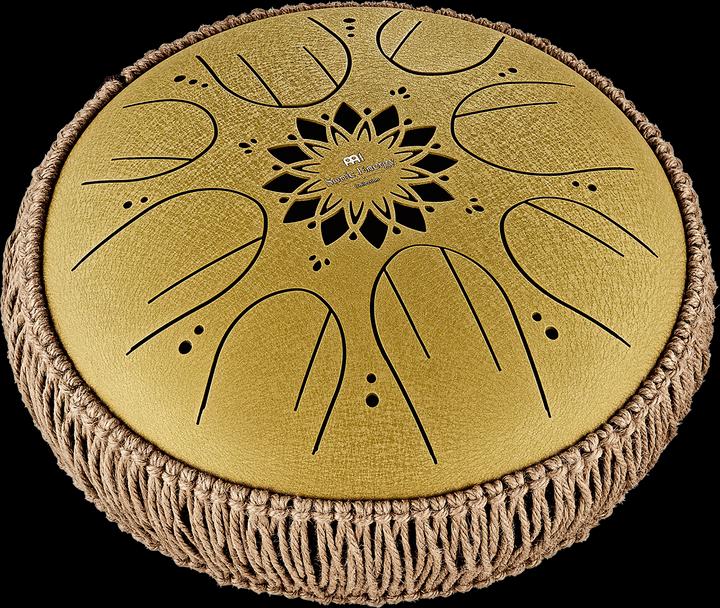 Actual product image Meinl Medium Octave Steel Tongue Drum - C Major - Gold