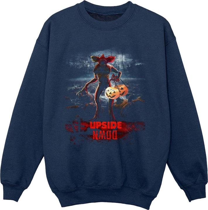 Actual product image Netflix Girls Stranger Things Pumpkin Upside Down Sweatshirt (152, 158)