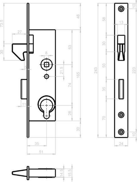 Produktbild Schänis Einsteckschloss (Einsteckschloss)