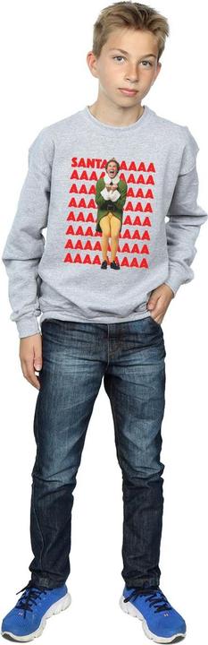 Actual product image Elf Boys Buddy Santa Scream Sweatshirt (152, 158)