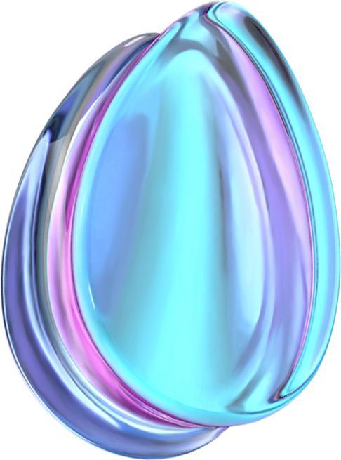 Immagine prodotto Star Piercing Gocce a spina svasate in vetro viola iridescente (senza ottone, Vetro)