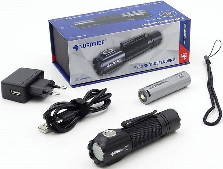 Produktbild Nordride Taschenlampe Spot Defender R 1100 lm, IP68 (10.60 cm, 190 lm)