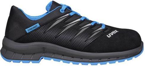 Productafbeelding Uvex Safety 2 trend lage schoenen S2 69398 blauw, zwart breedte 11 maat 51 (S2, 51)