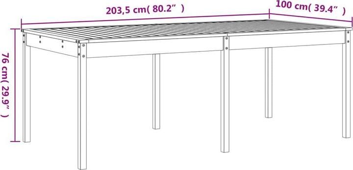 Image du produit VidaXL 17-tlg. Garten-Essgruppe Massivholz Douglasie,Material (100 cm)