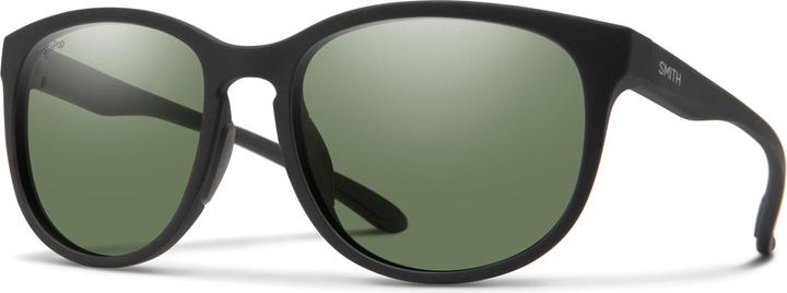 Smith Lake Shasta (Nero opaco, polarizzato grigio verde)
