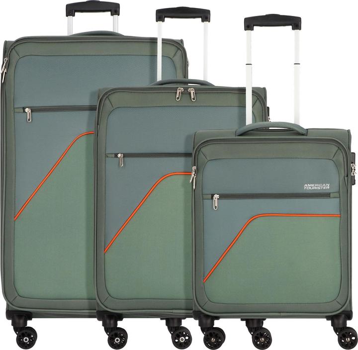 Actual product image American Tourister Sky Surfer 4 wheel suitcase set 3 pieces (205 l, XL (from 140l))