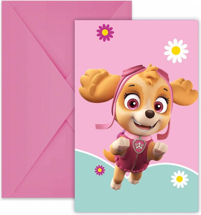 Immagine prodotto Konjac Sponge Inviti - Paw Patrol - Skye & Everest - Festa di compleanno