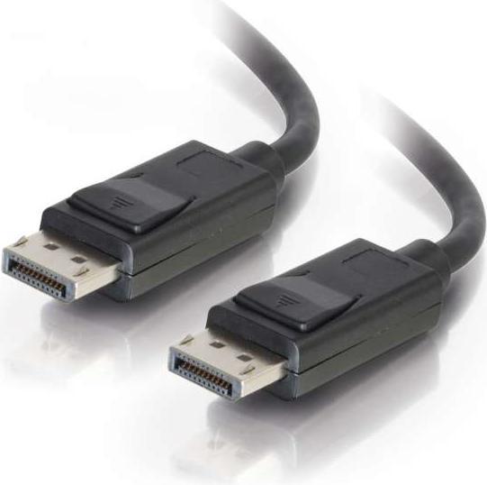 Actual product image C2G 54400 DisplayPort Cable with Latches M/M, 8K UHD Comptatible - Digital Audio Video, Black (3 Fee (0.91 m, DisplayPort)