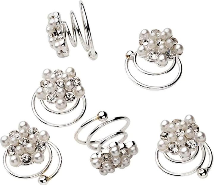 Trisa Celebride Curlies mit weissen Perlen und Strass