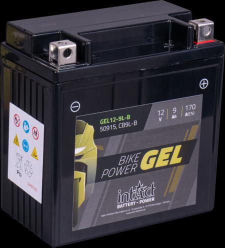 Immagine prodotto Intact GEL12-9L-B Bike-Power Batteria moto GEL 9Ah (DIN 50915) YB9L-B (12 V, 9 Ah, 170 A)
