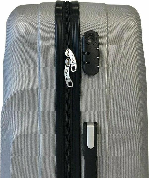 Actual product image Trolleymax Trolleymaxx Travel Case Silver (L (90 - 115l))