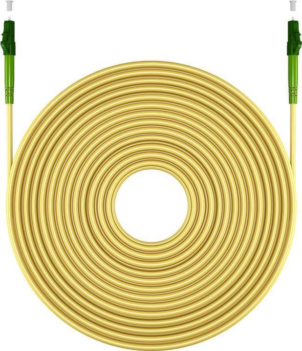 Image du produit Goobay Câble à fibre optique FTTH, monomode OS2 jaune, jaune simplex, 25 m (S/UTP, CAT6, 25 m)