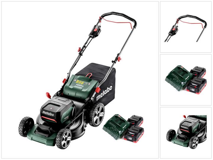 Actual product image Metabo RM 36-18 LTX BL 46 battery lawn mower 36 V ( 2x 18 V ) 46 cm brushless + 2x battery 4.0 Ah + charger (Rechargeable battery operated)