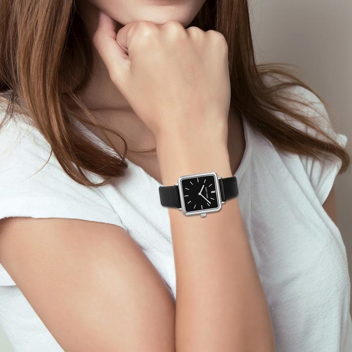 Actual product image Eastside Ladies quartz watch Grand genuine leather black - 11254 (Analogue wristwatch, 37.30 mm)