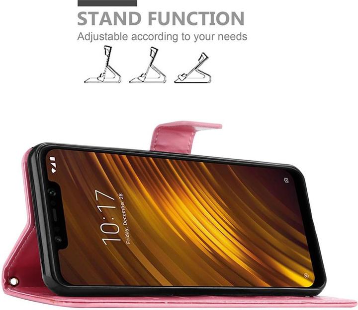 Actual product image Cadorabo Flower Book Cover (Xiaomi Pocophone F1)