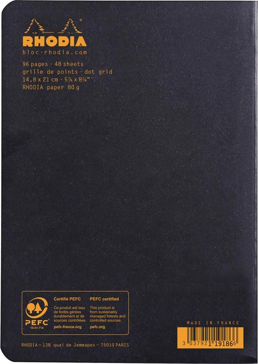 Actual product image Rhodia Classic (A5, Checked, Soft cover)