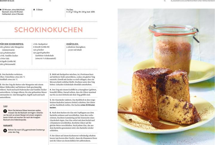 Actual product image Dr. Oetker Backen im Glas (German, Dr. Oetker, 2016)
