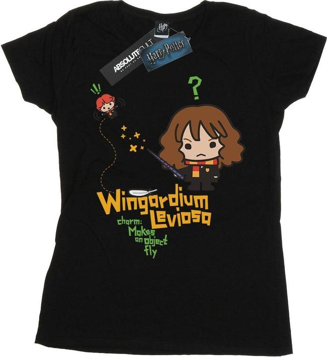 Actual product image Womens/Ladies Hermione Granger Wingardium Leviosa Junior Cotton T-Shirt (L)