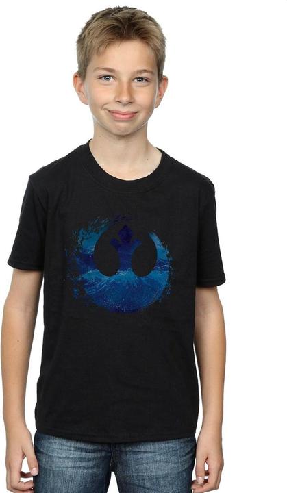 Immagine prodotto Star Wars The Rise Of Skywalker Resistance Symbol Wave Maglietta Ragazzi (140, 146)
