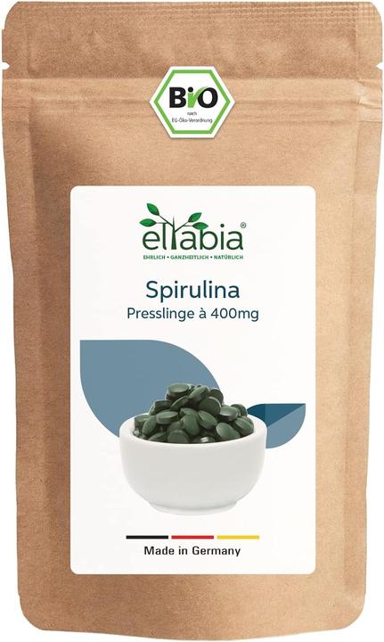 Immagine prodotto Eltabia Compresse di spirulina organica | Qualità premium di cibo crudo (250 Pezzo/i, Pillole)