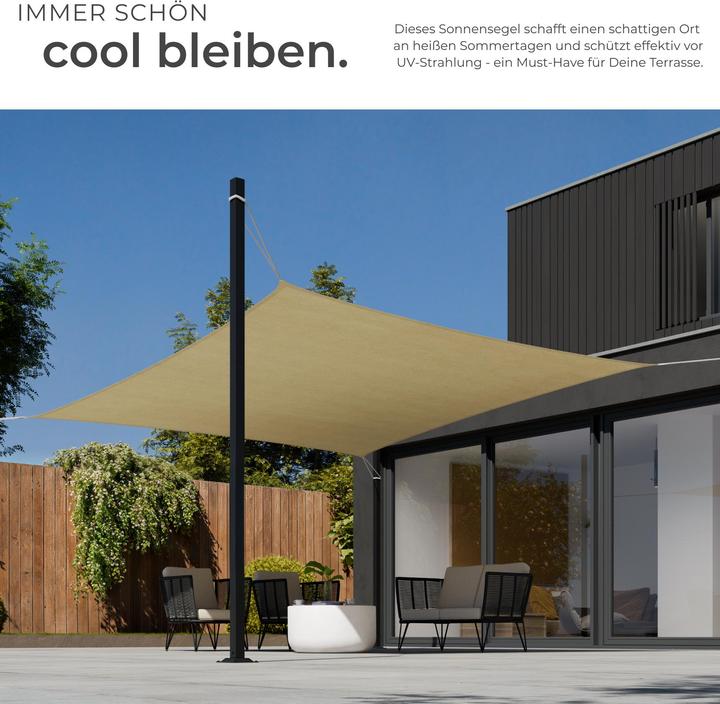 Produktbild tectake Sonnensegel (300 x 300 cm)
