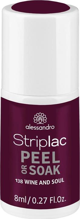 Produktbild Alessandro Striplac Peel or Soak (138 Wine and Soul, Abziehbarer Nagellack)