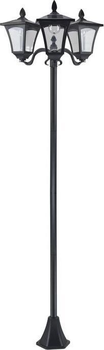 Image du produit Swisshandel24 Lanterne solaire de jardin à 3 flammes Lanterne solaire de chemin avec LED 120 lumens IP44 201 (120 lm, IP44)