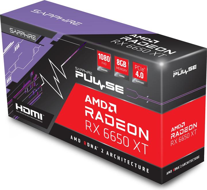 Produktbild Sapphire Radeon RX 6650 XT Gaming OC Pulse (8 GB)