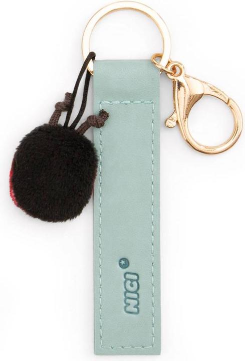 Immagine prodotto Magni NICI Schlüsselanhänger Du schaffst das! Kunstlederband mit Marienkäfer türkis 10cm