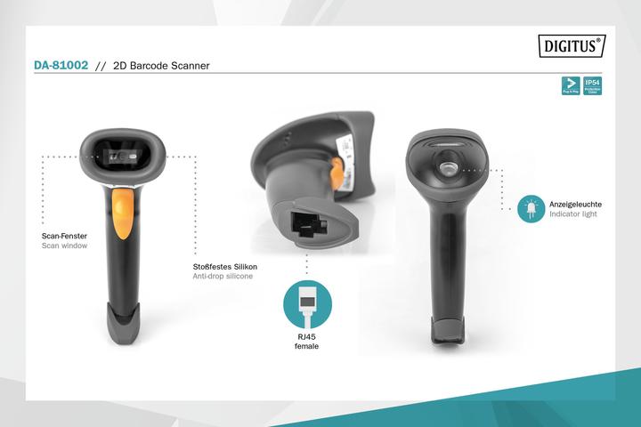 Actual product image Digitus DA-81002 (QR Code, 1D barcodes, 2D barcodes)