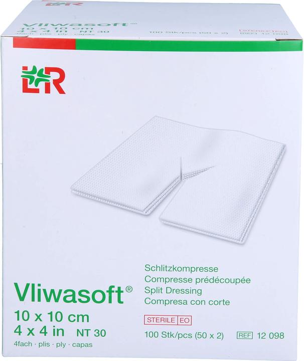 Produktbild Lohmann & Rauscher Schlitzkompressen mit Y-Einschnitt 10x10cm steril