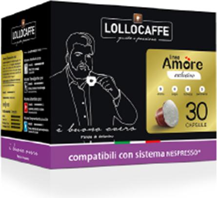 Lollo Caffè Coffee capsules Oro Nespresso* Compatible (30 capsules) (30 x Port.)