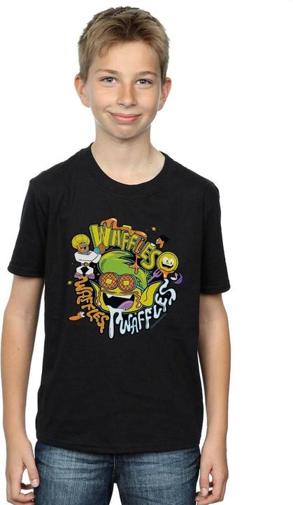 Actual product image Boys Teen Titans Go Waffle Mania T-Shirt (116)