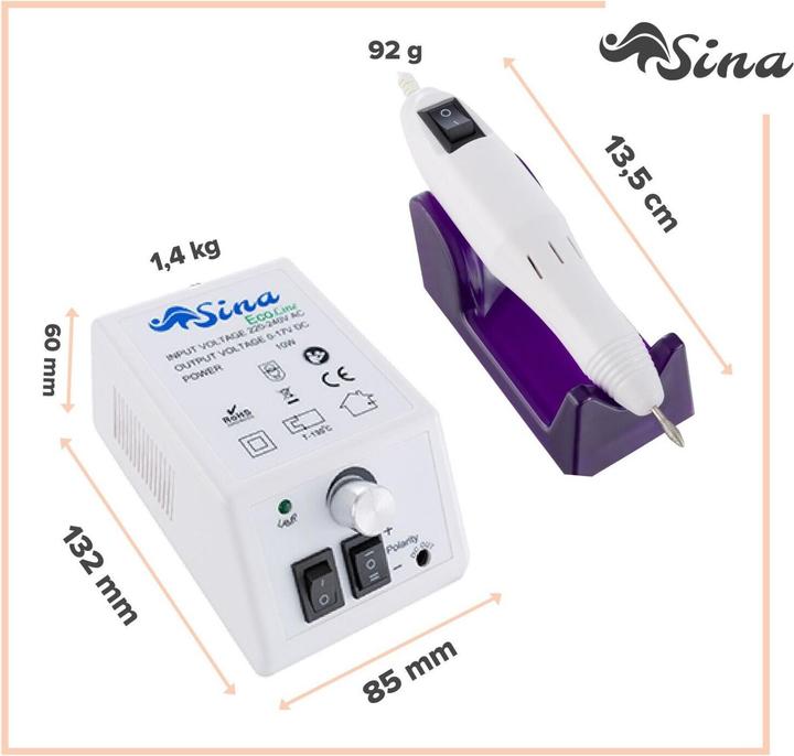 Image du produit Sina Set de fraises à ongles - DR-298 Blanc