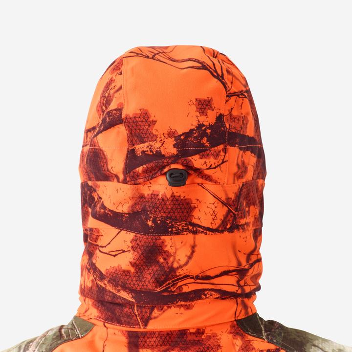 Immagine prodotto Solognac Giacca da caccia da donna 3 in 1, calda e silenziosa, impermeabile, neon mimetico 500 (34)