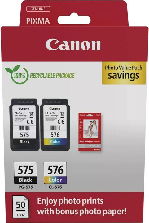 Canon PG-575/CL-576 (M, BK, C, Y)