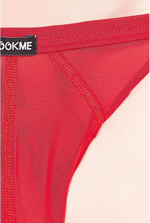 Actual product image Look Me red Malibu Pilgrim thong briefs (XL)